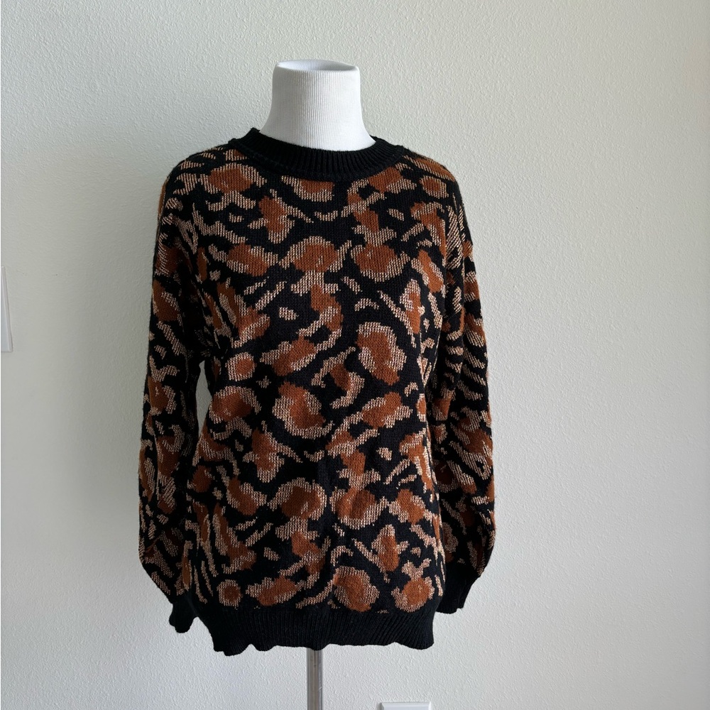 Vintage Cheetah Sweater Size S